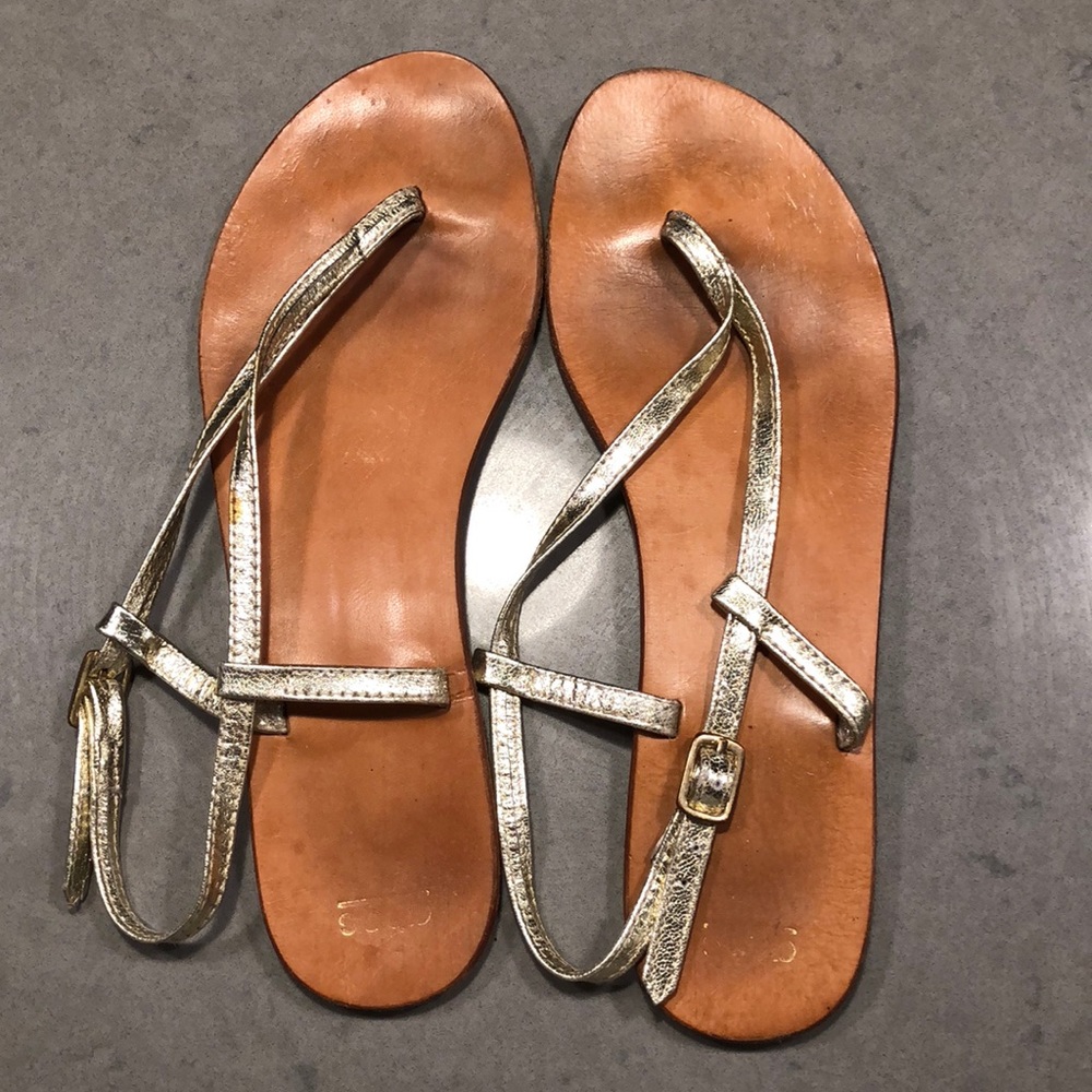 ASOS gold sandals